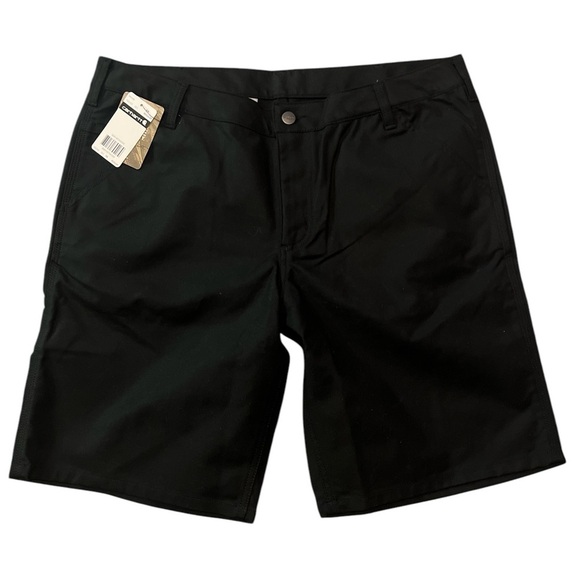Women’s Carhartt Plus Size Utility Cargo Shorts Black Canvas Size 16 NWT - Picture 3 of 7